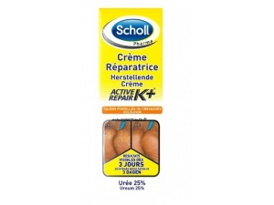 Scholl Crème reconstituante active repair K+ pour talons fendillés ou  crevassés (60ml) acheter à prix réduit