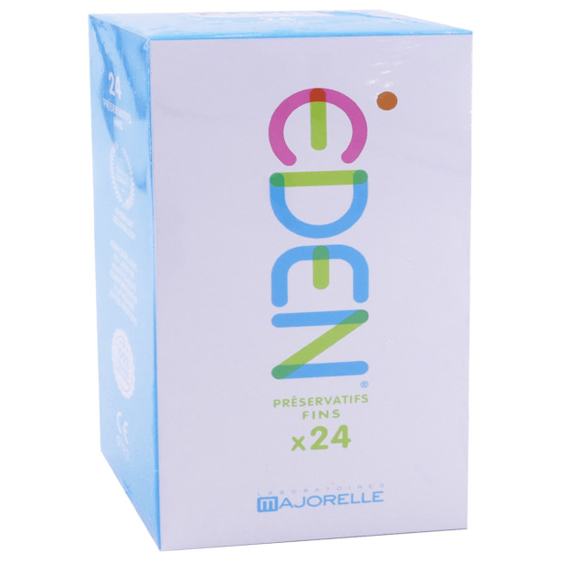 préservatifs Eden,préservatifs,préservatifs Eden 24,préservatifs latex lubrifiés,boîte de 24 préservatifs,préservatifs confortables,préservatifs sans parfum,préservatifs lubrifiés de qualité,protection fiable rapport sexuel,préservatifs pas chers en boîte,préservatifs Eden avis,acheter préservatifs Eden,préservatifs en ligne,meilleurs préservatifs confortables,meilleurs préservatifs,préservatifs discrets et sûrs