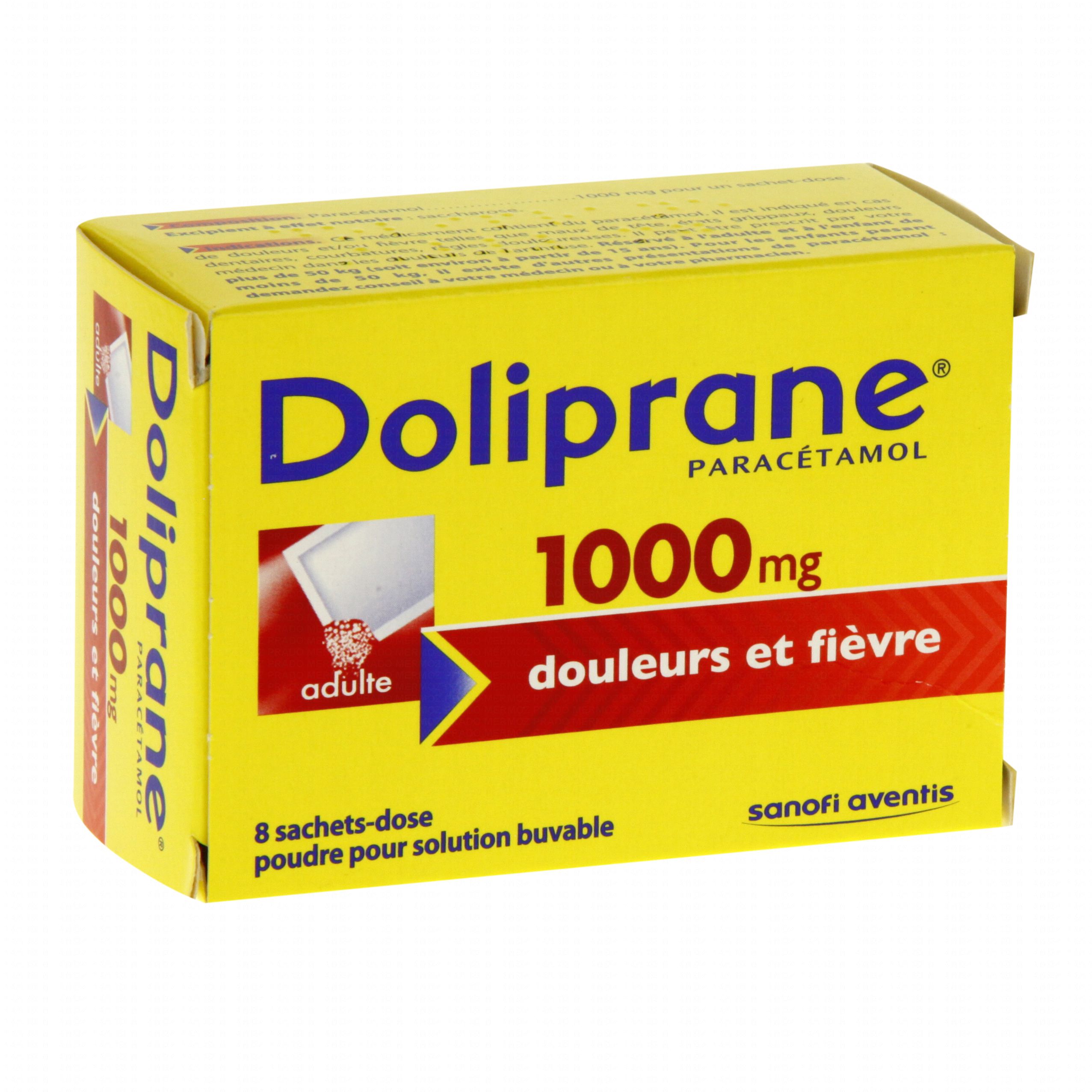 douleurs,fièvre,paracétamol,sachet