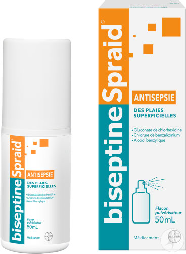 antiseptique spray,chlorhexidine,biseptinespraid,désinfection coupure,désinfectant plaie