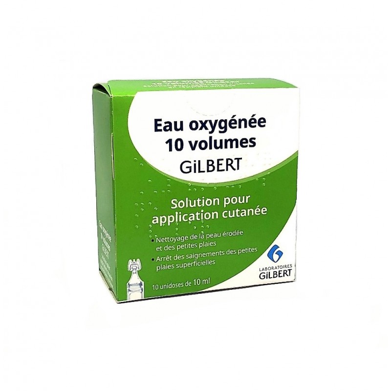 eau oxygénée unidoses,eau oxygénée 10 volumes,peroxyde d’hydrogène 3%,antiseptique cutané,stopper saignement plaie,désinfection plaie,nettoyer coupure rapidement