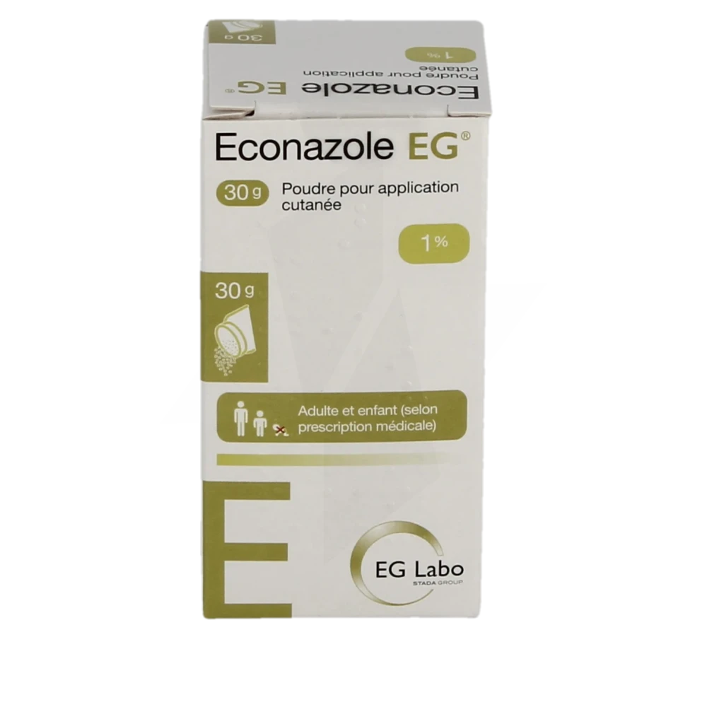 poudre,mycose,antifongique,candidose,econazole