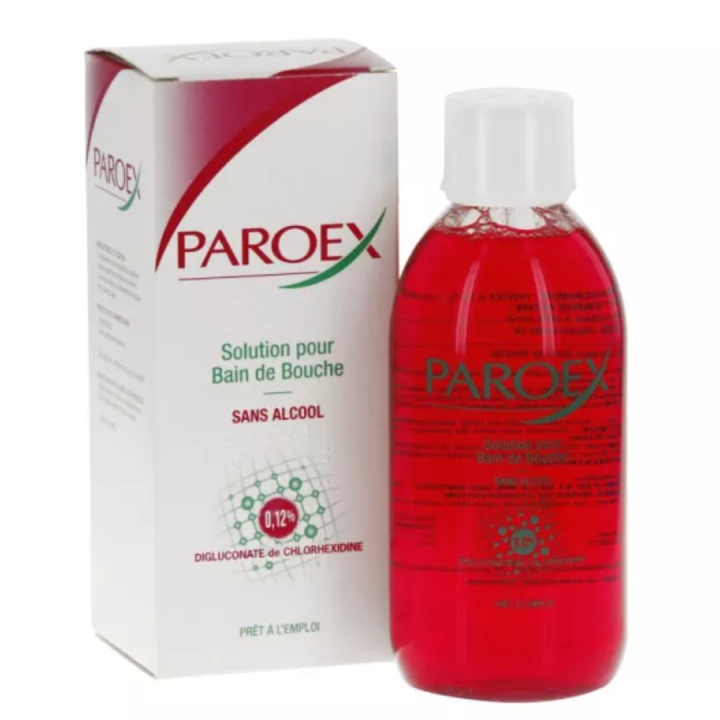 bain de bouche,soin gencives sensibles,chlorexidine,infection buccal,pos opératoire dentaire
