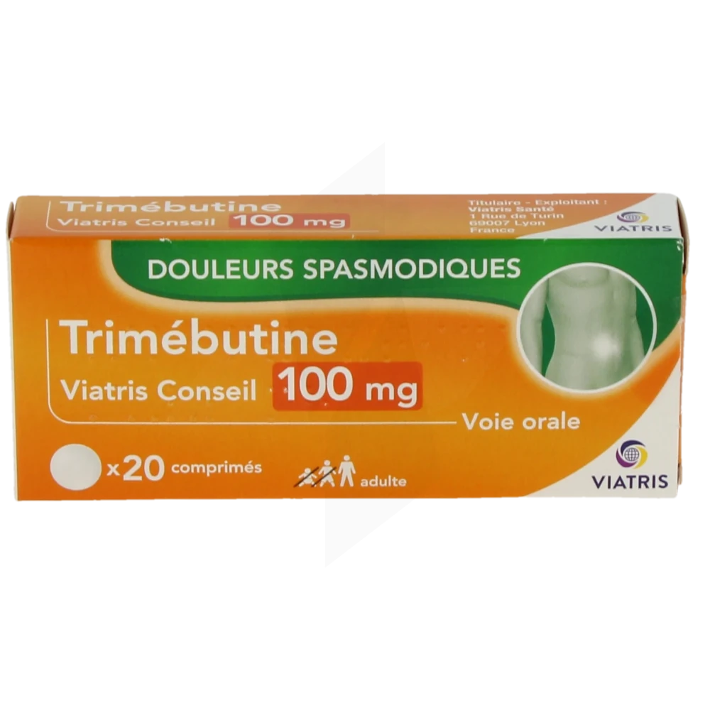 trimébutine,antispasmodique intestinal,douleurs abdominales,troubles fonctionnels intestinaux,douleur intestinale,spasmes intestinaux,adulte