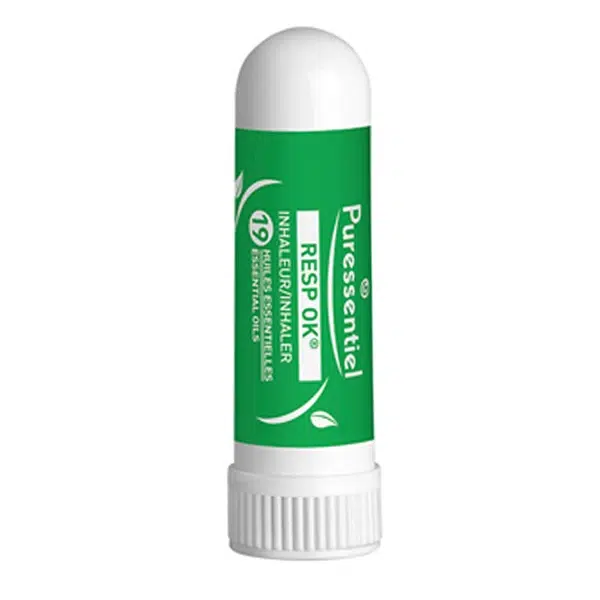 puressentiel resp ok stick,huiles essentielles,aromathérapie,nez bouché,rhume,eucalyptus menthol