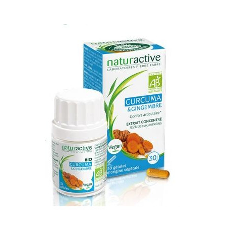 naturactive,curcuma gingembre bio,douleurs articulaires,articulation et mobilité,anti inflammatoire naturel plantes,phytothérapie