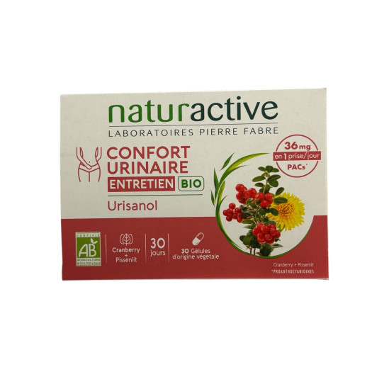 naturactive confort urinaire entretien,bien-être urinaire,infections urinaires prévention,complément cranberry