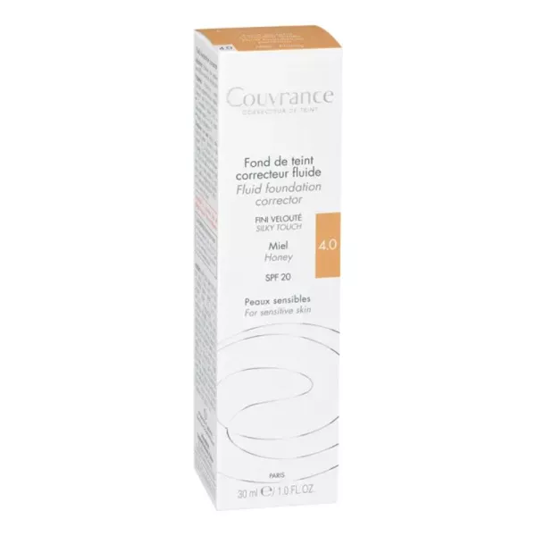 Avène Couvrance Fond de Teint N°4,peau sensible,hypoallergénique,maquillage