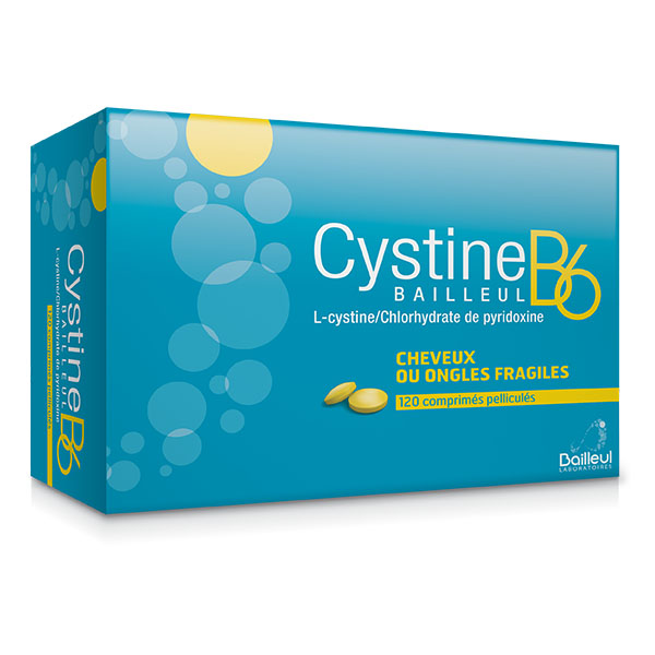 Cystine B6 Bailleul,comprimé pelliculé,ongles fragiles,L-cystine,chute de cheveux,cheveux fragiles,fortifiant