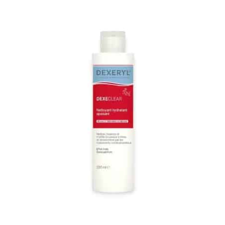 dexeryl dexeclear,nettoyant hydratant apaisant,peau acnéique,soin peau sous traitement anti acné,sans savon,nettoyant visage,peau sensible