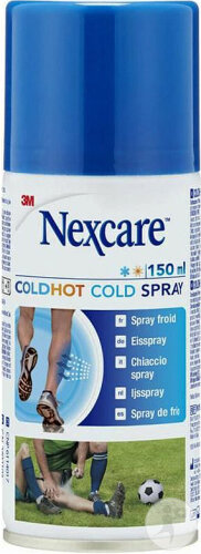 Nexcare Cold Spray,spray froid,froid instantané,douleurs musculaires,contusions,entorses,tensions musculaires,cryothérapie,récupération sportive,spray réfrigérant