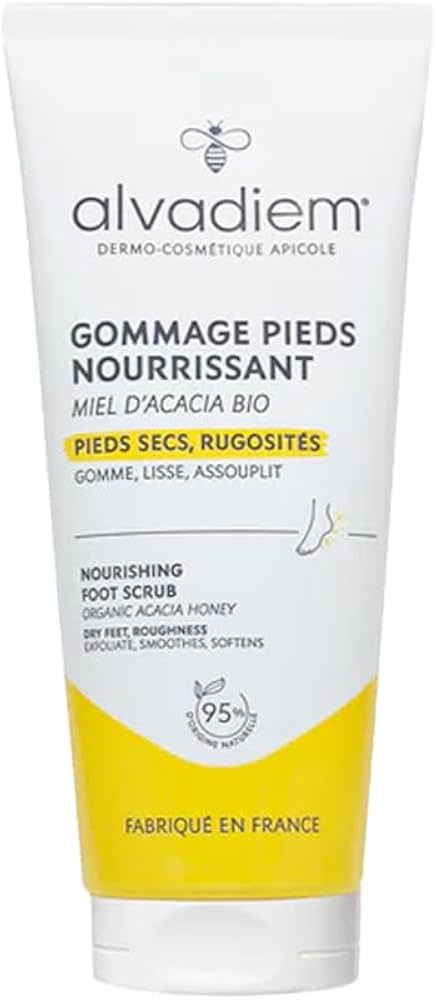 Alvadiem Gommage Pieds Nourrissant,exfoliant pieds,pieds rugueux,éliminer les peaux mortes des pieds
