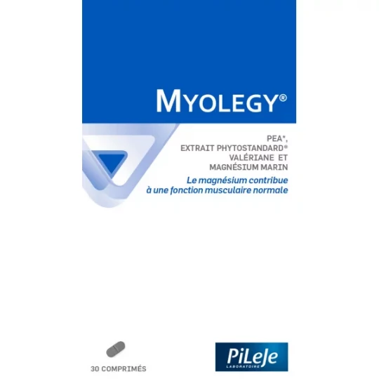 PiLeJe Myolegy,magnésium marin,fonction musculaire,PEA,valériane,contractures musculaires,muscles,soutien musculaire
