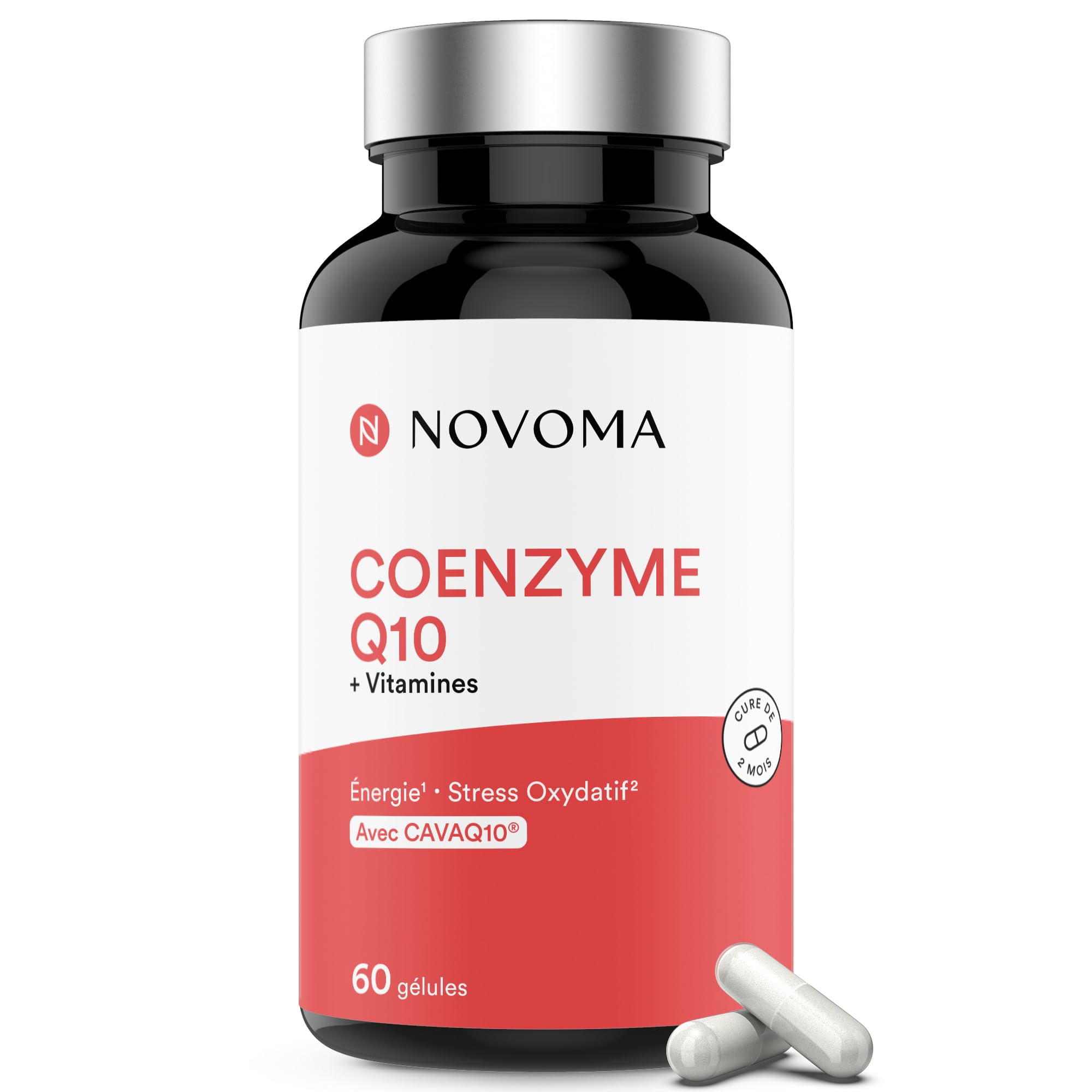 Novoma Coenzyme Q10,Coenzyme Q10 CAVAQ10®,antioxydant,énergie/fatigue