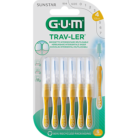 Gum Trav-Ler taille 4 1.3mm boite 6