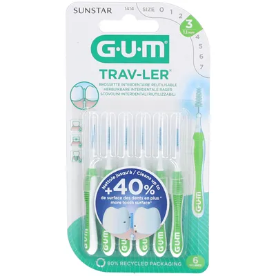 Gum Trav-Ler taille 3 1,1mm boite 6