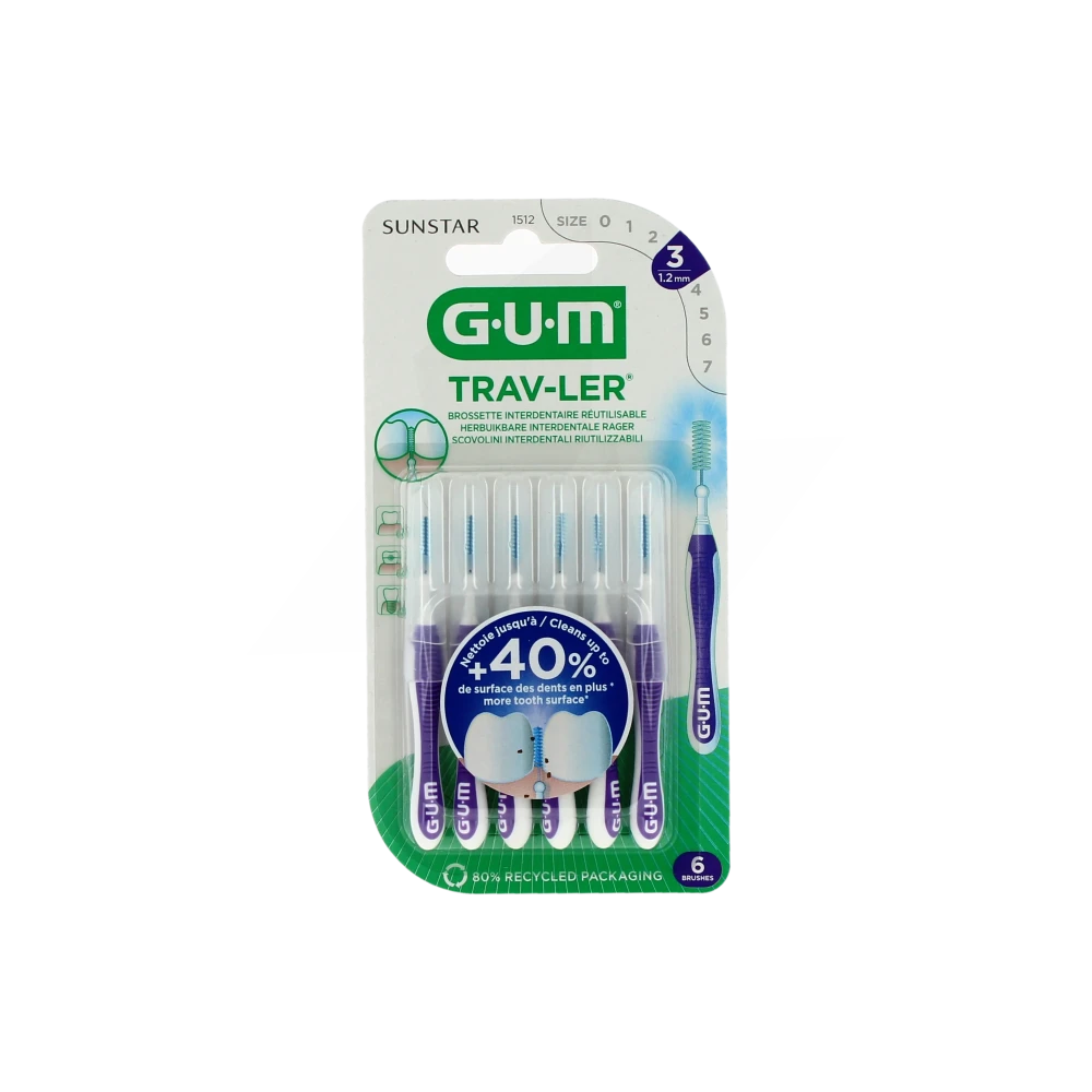 Gum Trav-Ler taille 3 boite 6