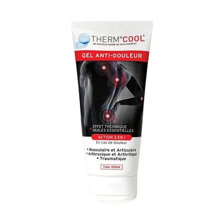 ThermCool Gel Anti-Douleur,douleurs musculaires et articulaires,huiles essentielles,récupération musculaire,confort articulaire,contractures musculaires,menthol