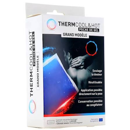 Thermcool & Hot,grand modèle,poche thermique,poche de gel chaud froid,douleurs articulaires,douleurs musculaires,cryothérapie,thermothérapie