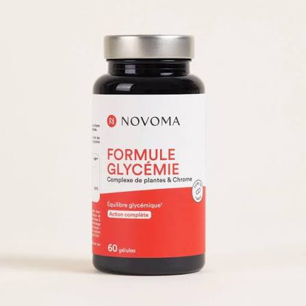 Novoma Formule Glycémie,chrome CrPix®,Reducose®,cannelle glycémie,équilibre glycémique