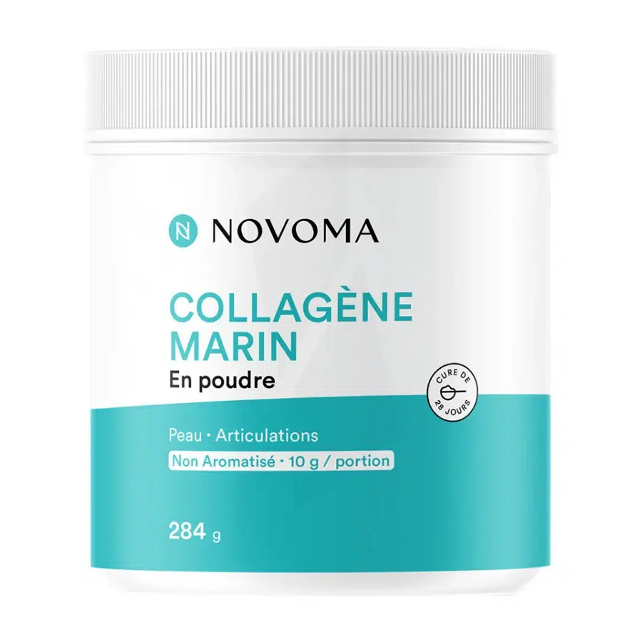Novoma Collagène Marin Poudre,collagène marin type I et III,collagène hydrolysé,collagène marin avec vitamine C,peau collagène articulations
