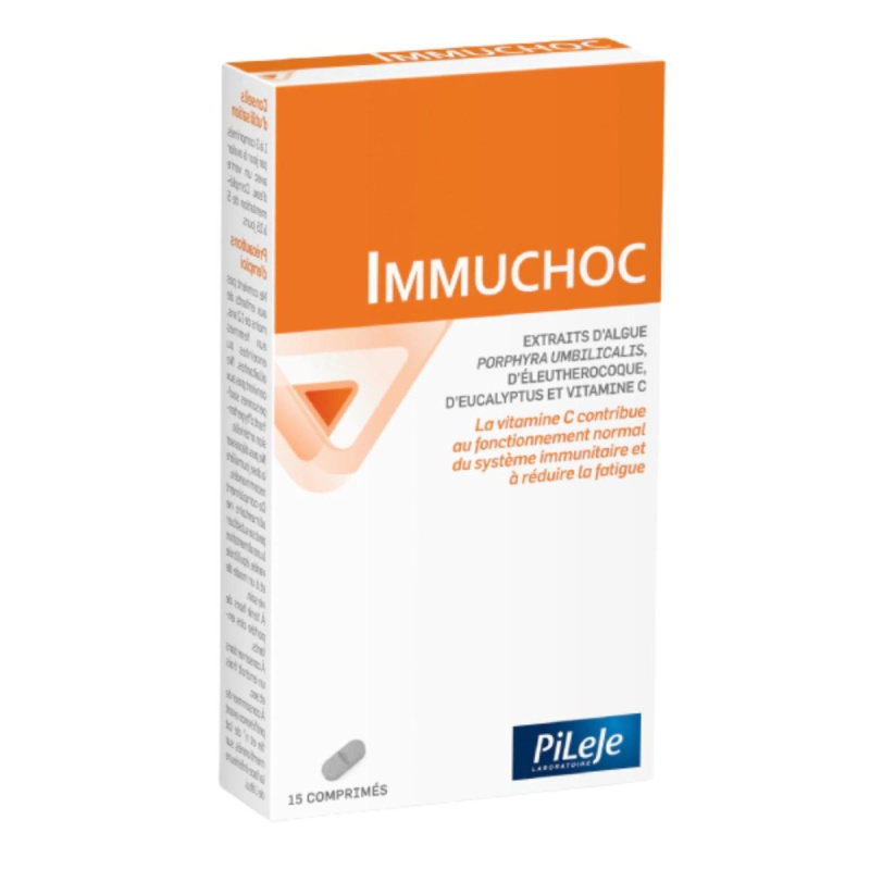 Immuchoc PiLeJe,vitamine C,fatigue,éleuthérocoque,soutien du système immunitaire,Porphyra umbilicalis