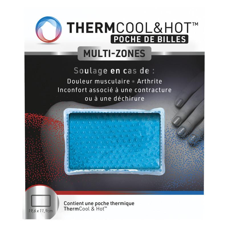 ThermCool&Hot Poche de Billes Multi-Zones,poche chaud froid,douleurs articulaires,douleurs musculaires,contractures,thermothérapie,cryothérapie